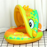 Anillo Inflable Para Bebé Con Asiento Y Sombrilla Para Natación En Piscina Y Playa Juguete Acuático Para Niños En Verano - details 15