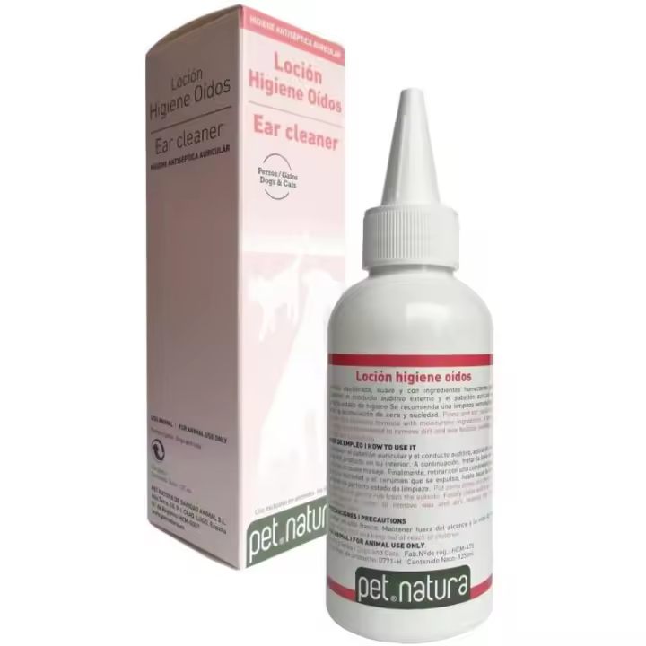 Locion Higiene Oidos para perros y gatos 125 Ml. Petnatura - 1