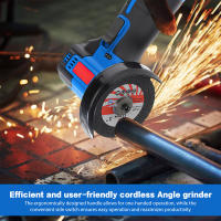 550w Conveniente Amoladora Angular Inalámbrica Mini Recargable para el Hogar Cutter Grinder Amoladora Eléctrica de Mano Pulidor 12v Batería Dual - details 2