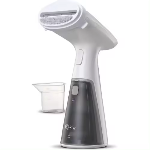 PLANCHA VAPOR - PLANCHA DE ROPA - PLANCHA VERTICAL - PORTATIL - POTENCIA 1000W - CAPACIDAD 120ML | - MARCA KIWI - MODELO KSI 6440 - CALENTAMIENTO RAPIDO - INCLUYE TAZA MEDIDORA - INCLUYE CEPILLO DESMONTABLE" - 1