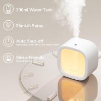 Mini humidificador personal Luz Nocturna recargable Humidificador Pequeño Inalámbrico Humidificador Silencioso de 300 ml Luz humidificador de escritorio portátil - details 2
