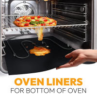 5-Pack Almohadillas De Horno Antideslizantes No Adherentes Para Horno Eléctrico Reutilizables Tapetes De Cocina Teflon Tejido De Fibra Resistentes Al Calor Fácil De Limpia - details 3