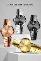 Reloj De Pulsera Para Hombre OPK 8105 Diseño De Diamantes Correa De Acero Inoxidable Resistente Al Agua Con Fecha Y Cuarzo - details 2