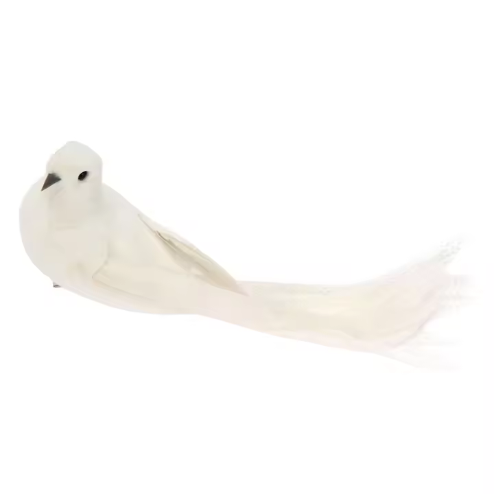 1Pc Adorno De Navidad Para Árbol De Boda Y Fiesta Pigeon Artificial Pájaros Delfín Simulación Plumas Decoración Para Sala De Estar Hogar - 1