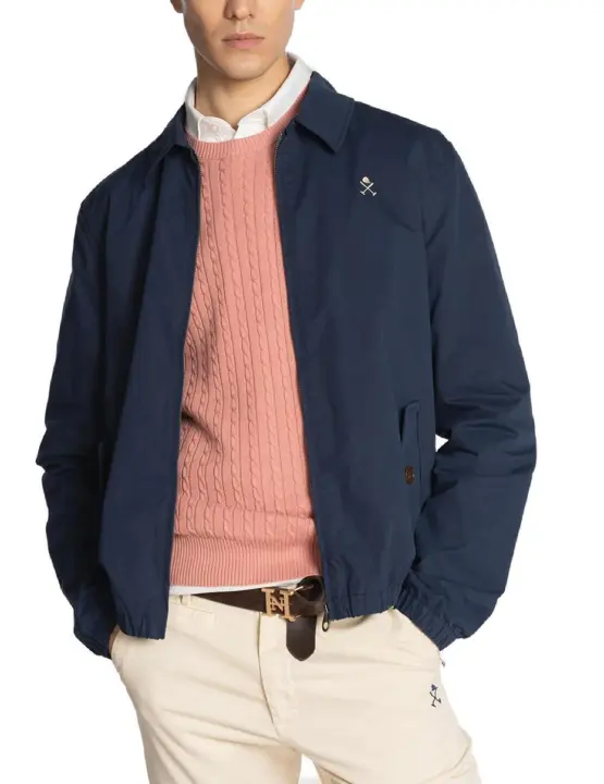 Chaqueta bomber Harper Icon azul marino para hombre - 1