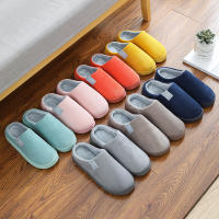 Zapatillas De Peluche Para Hombres Invierno Calor No Eslipes Comodidad Plush Para Interior Y Dormitorio Parejas - details 0