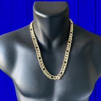 Gran Collar 3x1 TC Acanalado ( novedad ) 12 mm 60 cm Oro 18 Kilates con Certificado de Calidad - details 9