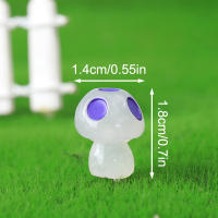 8PCS Mini Hongos Luminosos Decoración Para Jardín Miniatura Casa De Muñecas DIY Artesanías Ornamentos De Fiesta Estilo Moderno Material RESIN - details 4