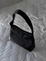Bolso De Moda Coreana Mucu & Ebony Para Mujer Bolsa De Hombro Sencilla Bordada En Nylon Underarm Bolsa De Compras - details 4