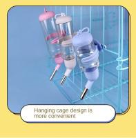 Botella De Agua Para Hamster Accesorios Para Animales Pequeños Plástico Fuente De Bebida Con Cabeza Y Tubo Para Beber Automático Tamaños 80ml 125ml 250ml - details 10