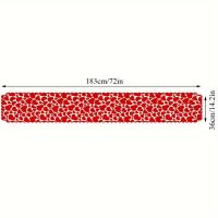 1pc Romántico Corredor De Mesa En Encaje Rojo Con Deseño De Corazón Para Decoración Del Hogar Día De San Valentín - details 2
