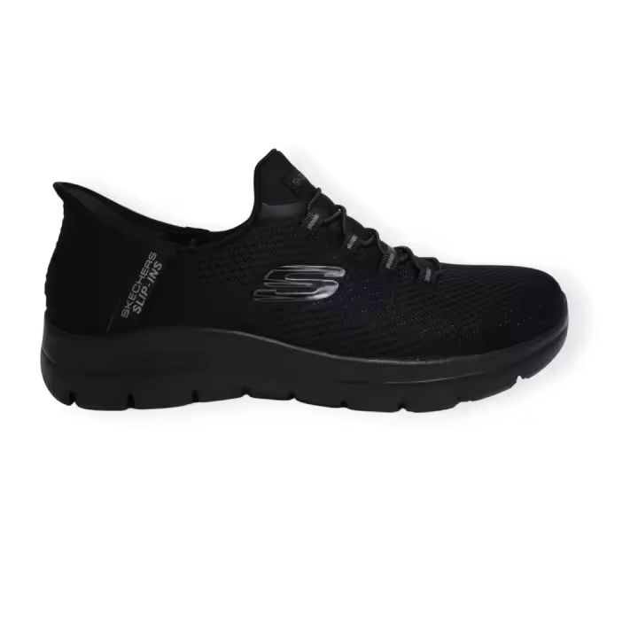 ZAPATO SKECHERS 150123 BBK SLIP INS SUMMITS DIAMOND EN COLOR NEGRO,  ANTIDESLIZANTE,IDEAL PARA EL TRABAJO O EL DIA A DIA - 1