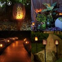 Lámpara De Noche Solar LED Para Jardín 96/12 Velas Saltarinas Impermeables Decoración Para Camino De La Casa Patio Jardín - details 10