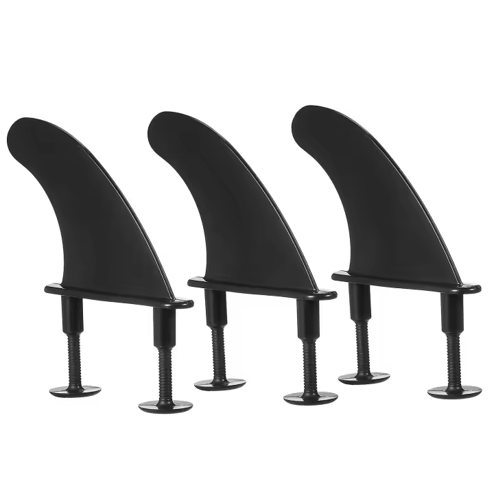 3pcs Soft Surfboard Fins with Screws 4.5 Inch Surf Fins for Soft Surfboard Longboard Surfing Accesso - 1