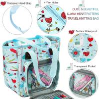 Bolsa organizadora, Bolsa de almacenamiento para bolas de Hilo, Bolsa de viaje para accesorios, 9,8x10x5,5pulgadas, Azul - details 1
