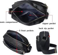 Bolso bandolera para mujer, pequeño, multibolsillos, de nailon, impermeable, para hombro, bolso de viaje informal, para uso diario de mujeres y niñas - details 3