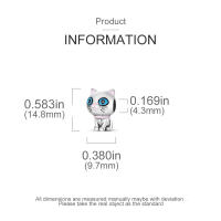 Encantadores Colgantes De Animales De Plata Para Mujer Joyería De Pulsera Y Collar Forma Irregular Sin Certificación - details 50