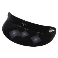 Visera Universal Negra Para Casco De Motocicleta Con 3 Botones Protección Solar Y Sombrilla Antigolpes Material De Poliéster - details 4