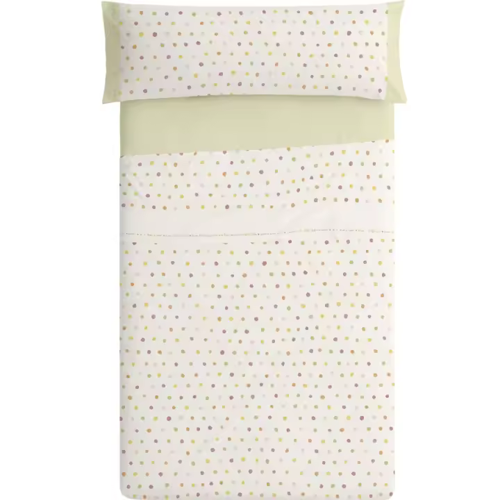 Juego de sábanas infantil 50% Algodón- 50% poliéster. Disponible en cama de 90, 105, 135 y 150-160cm. Color Multicolor. No hace bolas. - 1