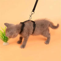 Correa Y Collar De Nylon Ajustable Para Gatos Y Perros Con Tracción Halter Para Mascotas Productos Para Gatos Y Perros - details 4