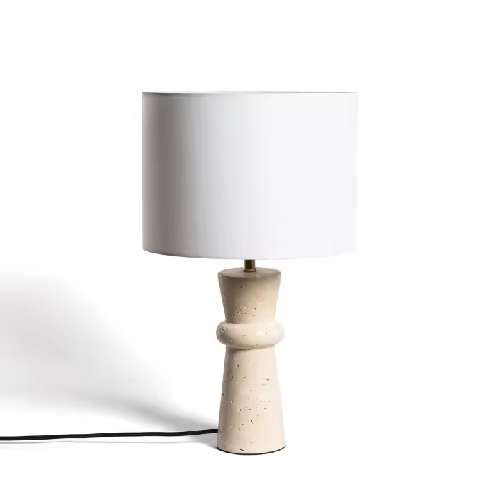Ledkia Lámpara de Mesa Travertino Bittor Beige - 1