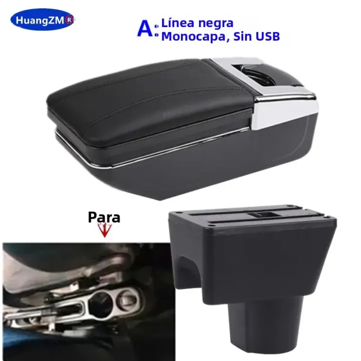 Soporte Central Para Coche Renault Duster Nissan Terrano 3 Dacia Duster Oroc 2010-2018 Caja De Almacenamiento De Manos Material De Cuero Y Plástico ABS Accesorios De Coche - 1