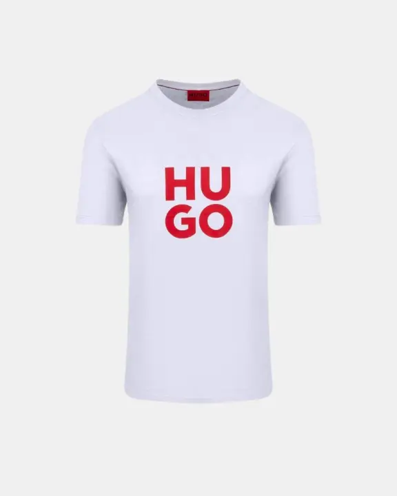 HUGO 50523839 DALTORIP Camisetas Manga corta Hombre Blanco - 1
