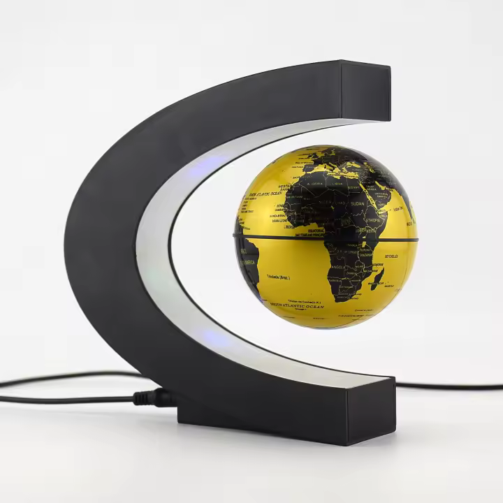 Lámpara De Decoración Magnética Flotante Globe LED Mapa Mundial Electrónico Lámpara Antigravedad Regalo De Cumpleaños Para El Hogar - 1
