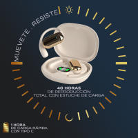 Musicall Auriculares Bluetooth 5.4 Deportivos OPEN EAR Cascos Colgante Ultra Ligeros, Pantalla LED de Batería, 40H - details 4