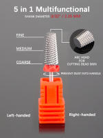 Broca De Uñas 5 En 1 De Acero Tungsteno Para Manicura Y Eliminación De Esmalte En Gel Acrílico Y Uñas Duras Accesorio De Herramienta Para Uñas - details 1