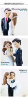 Figuras de tarta para boda, Figuras de tarta para boda originales, 3 modelos diferentes, Figuras de porcelana para tarta de boda, Detalles originales para boda, Decoración de tarta, Regalantes.com - details 3