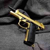 Llave De Metal Mini Pistola 1:3 Escala M9a3 Modelo De Arma Para Adultos Y Niños Regalo De Navidad Toy Gun Sin Batería - details 2