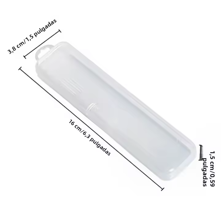Organizador De Maquillaje Portátil En Plástico Con Cubierta Para Cepillos Y Lápices De Cejas Translúcido Accesorios De Almacenamiento - 1
