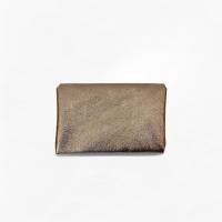 Cartera con estampado de leopardo，Piel de ante,, monedero ,tarjetera, billetera brillante,larga de cuero Granulado ,Piel Vacuno, hecho en Italia, piel auténtico,accesorio trendy ,vintage,,regalo para mujer - details 2