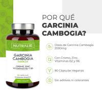 Garcinia Cambogia Extra Fuerte - 2000mg 60% HCA - 90 Cápsulas - Efectivo Potente Rápido - Cromo + Zinc + B2 + B6 - para Mujer y Hombre - 90 Cápsulas Nutralie - details 1