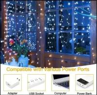 Luces LED Para Cortinas Y Jardín Impermeables De Festival Con Efecto De Lluvia De Arco Iris Decoración De Villa Moderna IP65 - details 7