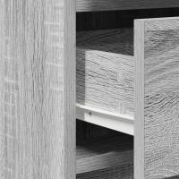 Conjunto de tocador de 2 piezas vidaXL con LED en gris de madera de ingeniería Sonoma - details 5