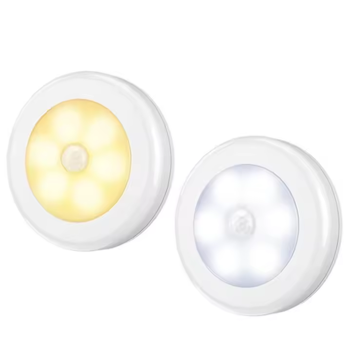 Lámpara Nocturna LED Con Sensor De Movimiento PIR Luz De Armario Inalámbrica Y Batería Para Dormitorio Y Closet Iluminación De Mesa Para Cama - 1