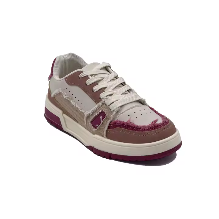 JZ Hermanos Zapatilla urbana con detalles deshilachados para mujer - 1