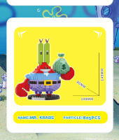 Nuevos Juguetes De Bloques SpongeBob SquarePants Con Partículas Micro Patrick Star Para Niños Y Adultos Decoración De Ciudad Bloque Regalo De Cumpleaños - details 3