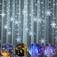 Curtain De Navidad LED Con Icicles Y Enredaderas De Hadas 4M Decoración Para Jardín Fiesta Hogar Año Nuevo - details 21