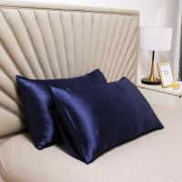 2-Piece Pure Emulation Seda Almohadilla De Seda Para Cabeza Y Cojín Cubierta De Almohada Cómoda Para Cama Tela De Seda Poliéster Microfibra Rectangular Sin Relleno - details 0