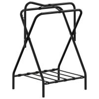 vidaXL Soporte de montura plegable de pie independiente hierro negro - details 1