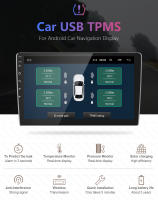 Sistema De Monitoreo De Presión De Neumáticos USB Para Android Con Alarma Y Pantalla Internos Sensores 4-5 Para Coche Navegación Radio - details 0