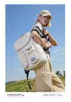 Mochila Mixi Exterior Impermeable Para Viajes 18 Pulgadas Rucksack Unisex Con Compartment Para Laptop Colores Blanco Negro Azul - details 9