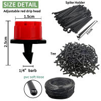 Kit De Riego Por Drip Para Jardín 5-50M Sistema Automático De Riego Para Plantas Bonsái Maceta Césped Flores Verduras Invernadero Con Boquillas 1/4'' - details 1