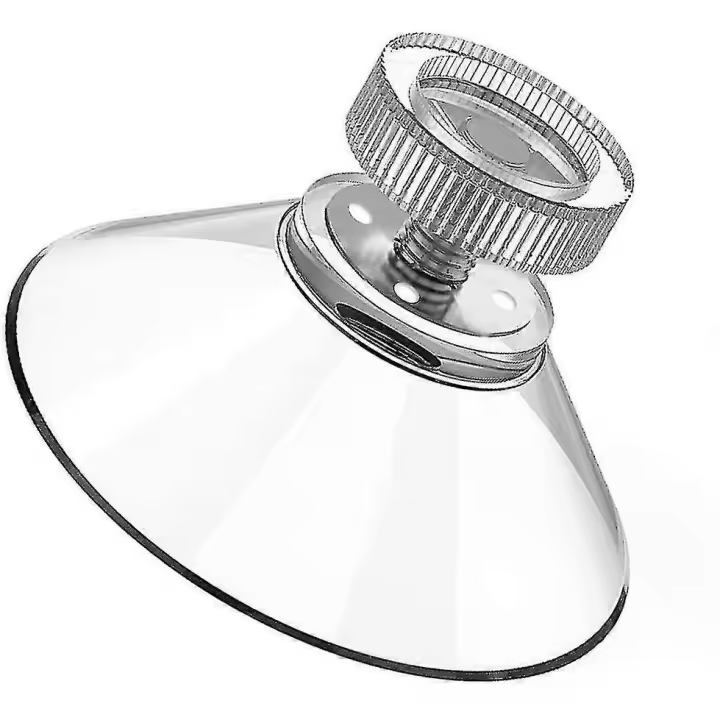 40mm Clear Pvc Plastic Sucker Pads sin ganchos/soporte de succión adhesivo extra fuerte 10 paquetes de ventosas de vidrio - 1
