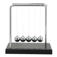 Nuevos Juego De Bolas De Cuerda De Newton Con Base Decoración De Escritorio Para Oficina Y Hogar Gadget De Movimiento Cinético Metal - details 1