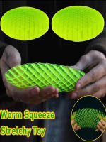 Juguete Antiestrés Elástico 3D Impresión Diseño Worm Para Niños Y Adultos Alivio De Estrés ADHD Juguete Interactivo De Red - details 6