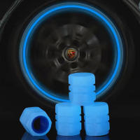 10Pcs Tapones De Válvula Luminosos Azules Para Coche Motocicleta Bicicleta Decoración De Neumáticos Y Eje Capas De Válvula De Térmica ABS - details 4